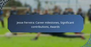 Jesse Ferreira: Career milestones, Significant contributions, Awards